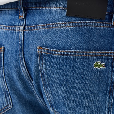  Lacoste Erkek Koyu Mavi Jean Pantolon