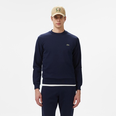  Lacoste Erkek Classic Fit Bisiklet Yaka Lacivert Sweatshirt