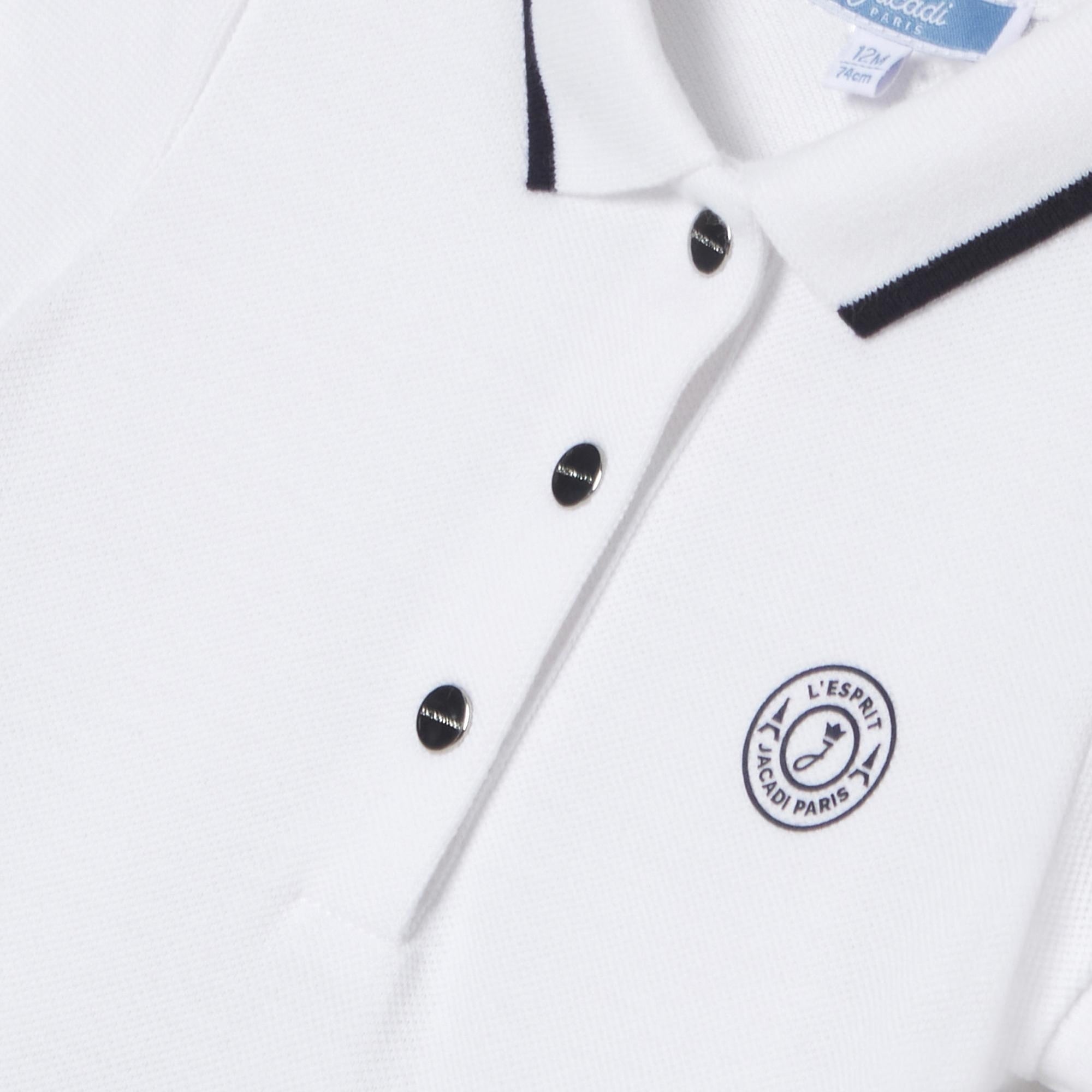 Jacadi Paris Kız Bebek Pamuklu Pike Polo Yaka Elbise