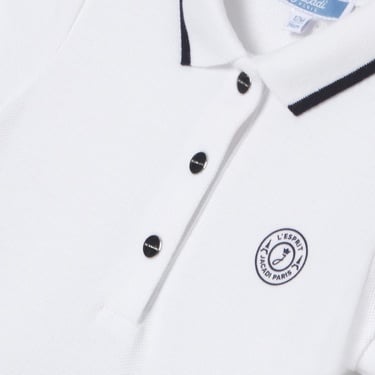  Jacadi Paris Kız Bebek Pamuklu Pike Polo Yaka Elbise