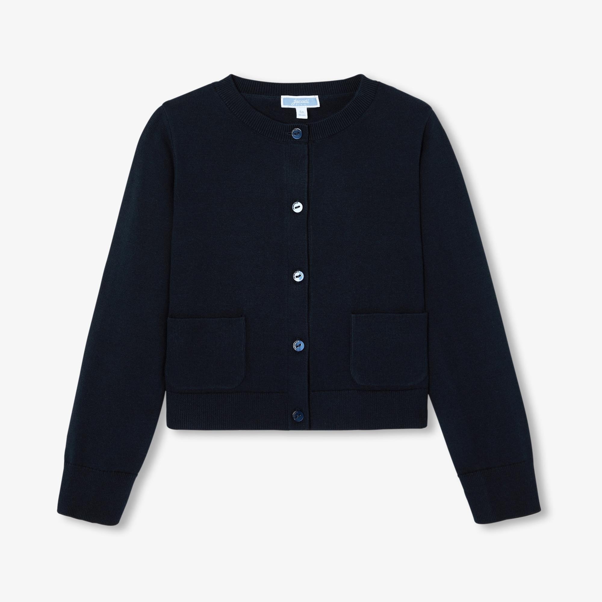 Jacadi Paris Kız Çocuk Organik Pamuklu Jarse Hırka