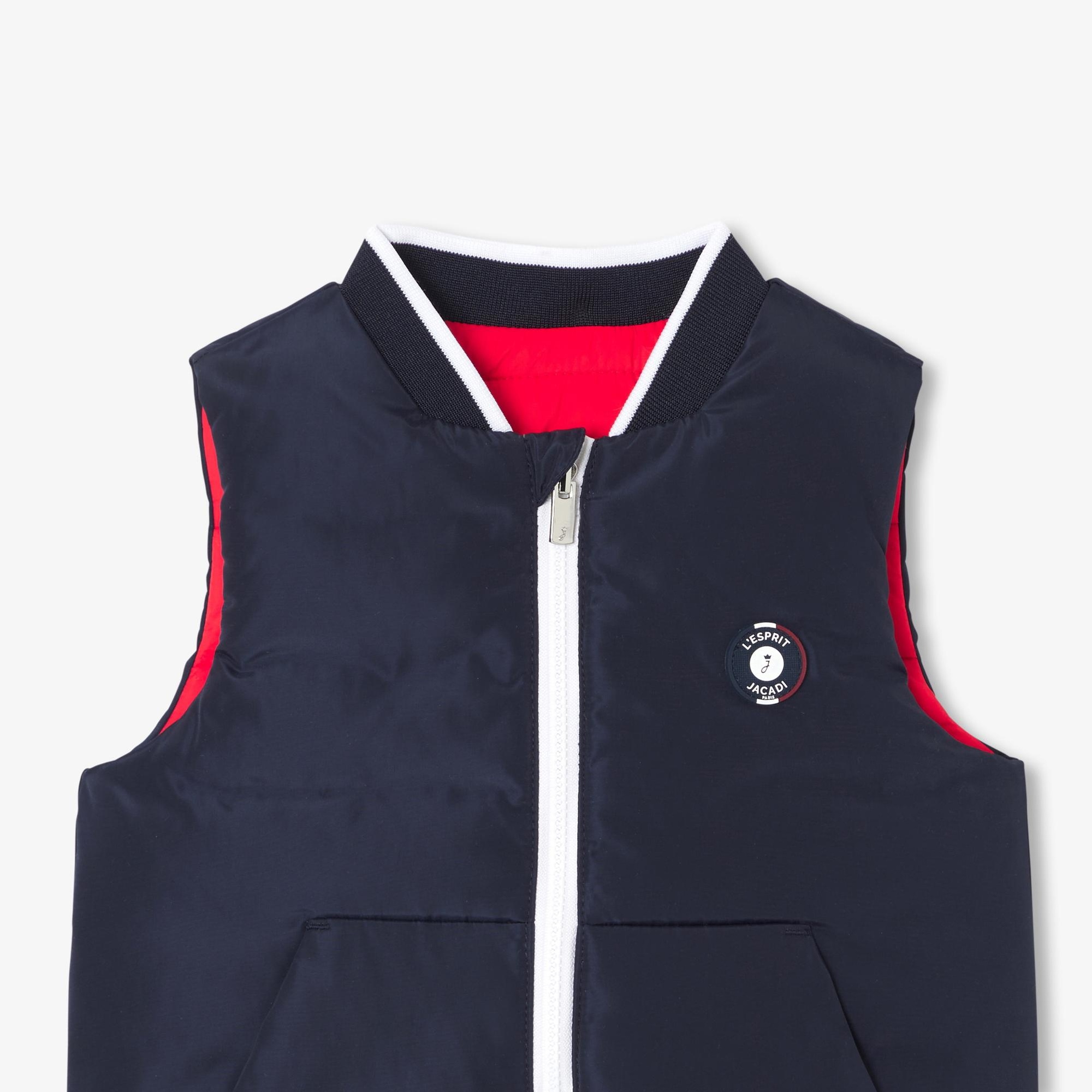 Erkek Bebek Çift Taraflı Dolgulu Yelek