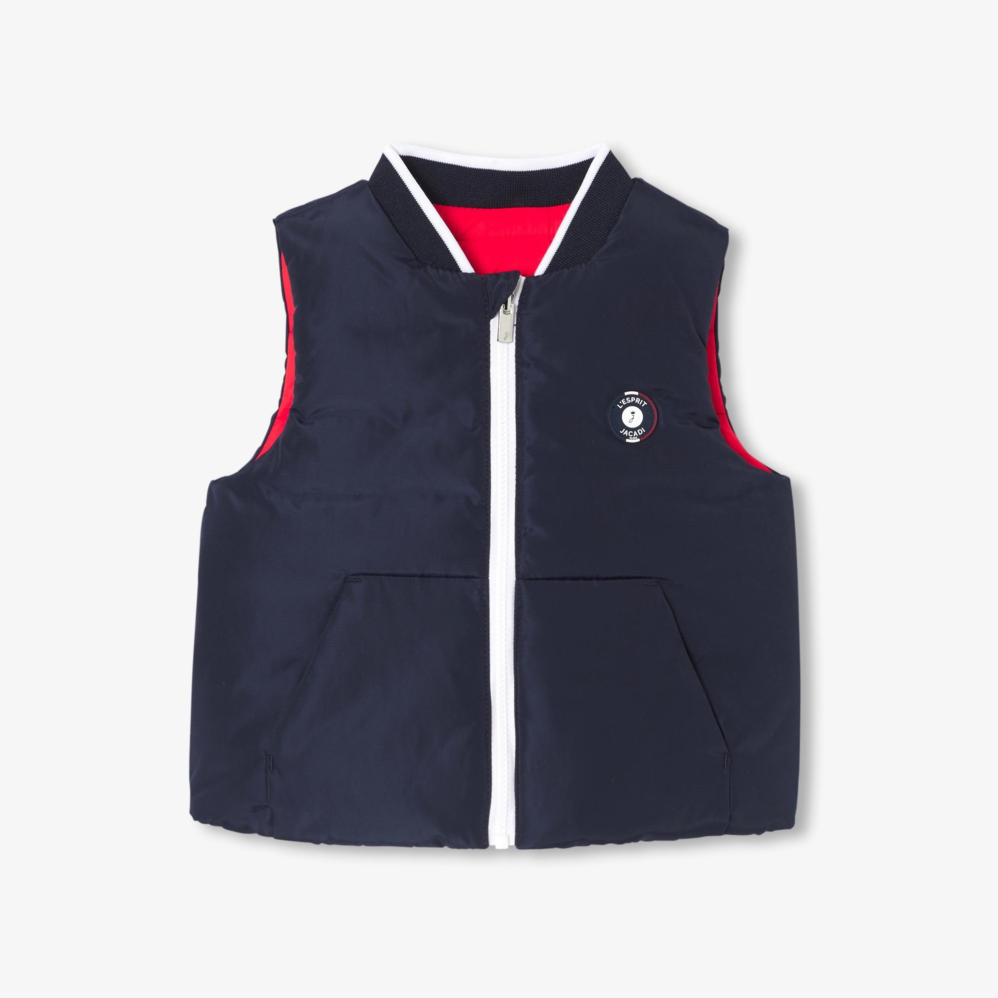 Erkek Bebek Çift Taraflı Dolgulu Yelek