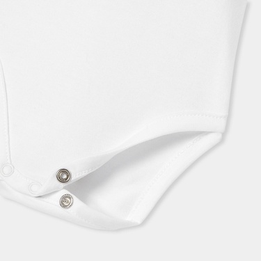  Yenidoğan Kız Bebek Çiçek Yaka Kısa Kollu Body