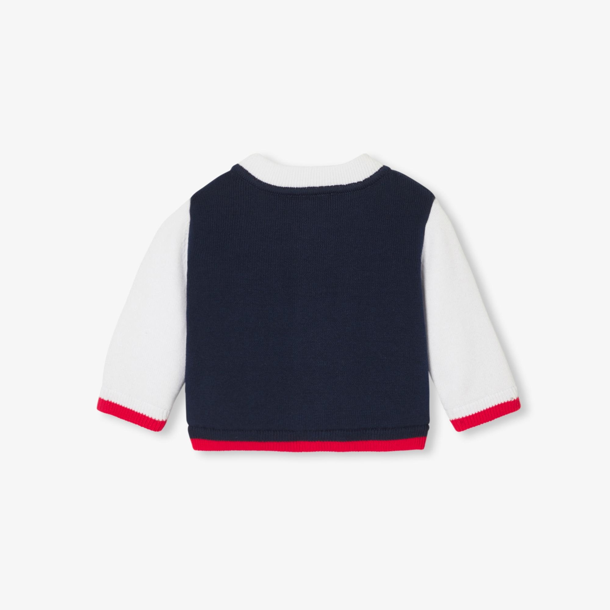 Jacadi Paris Yenidoğan Erkek Bebek Kolej Yaka Hırka