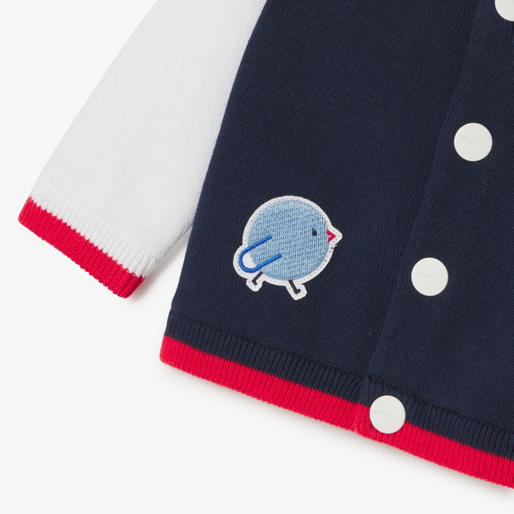 Jacadi Paris Yenidoğan Erkek Bebek Kolej Yaka Hırka