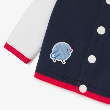  Jacadi Paris Yenidoğan Erkek Bebek Kolej Yaka Hırka