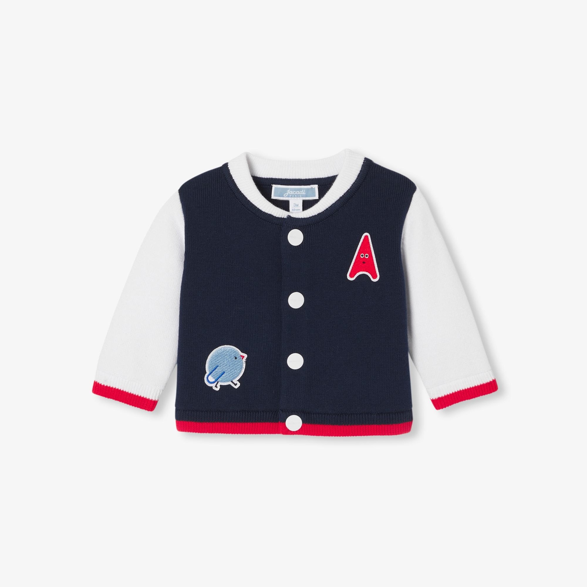 Jacadi Paris Yenidoğan Erkek Bebek Kolej Yaka Hırka