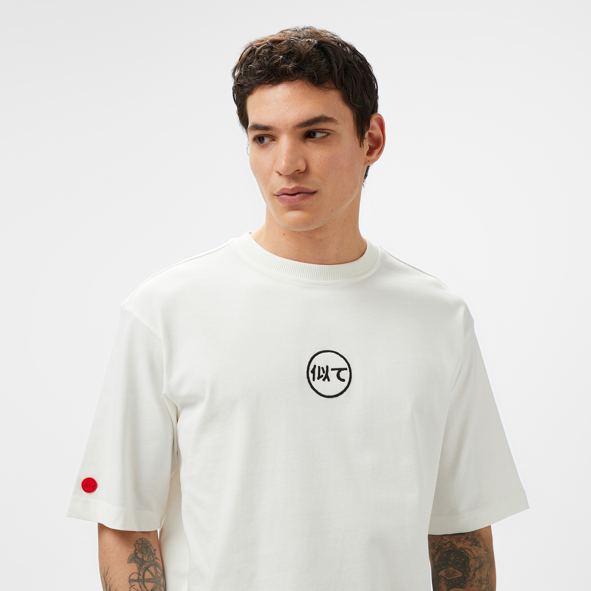 UNITED4 Erkek Beyaz T-Shirt