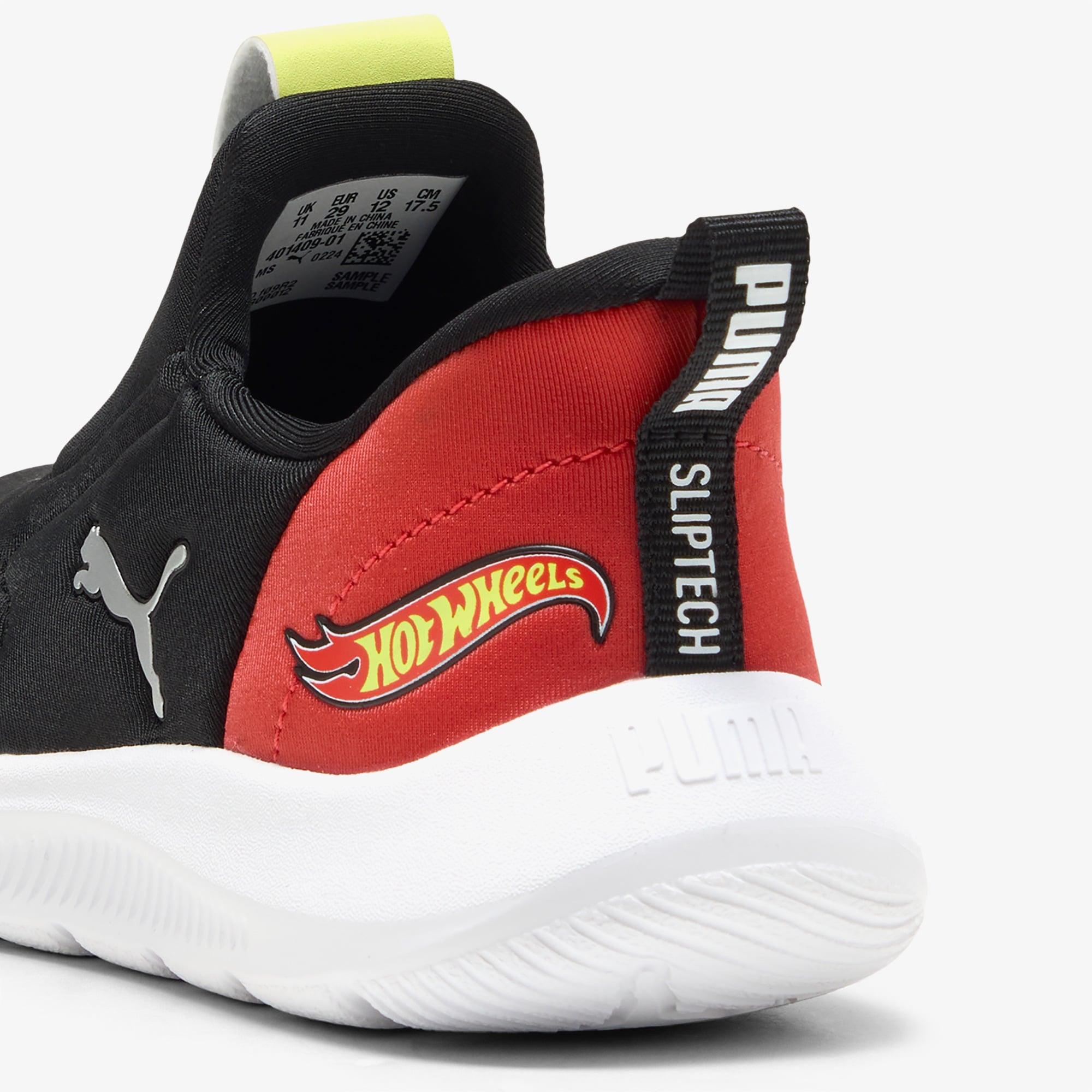Puma Puma X HOT WHEELS Fun Racer 2 SLIPTECH Çocuk Siyah Spor Ayakkabı Sneaker | FashFed Siyah - 7. görsel