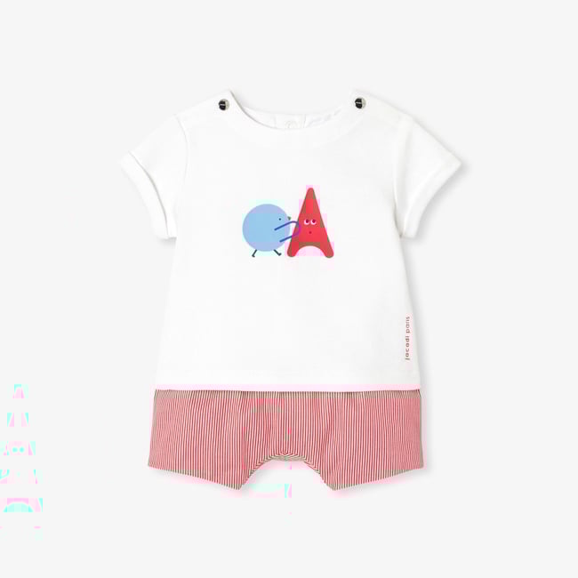  Yenidoğan Erkek Bebek Şortlu İkili Set