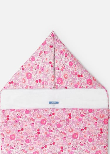  Jacadi Paris Çiçek Desenli Pamuklu Kapüşonlu Kız Bebek Bebek Yuvası