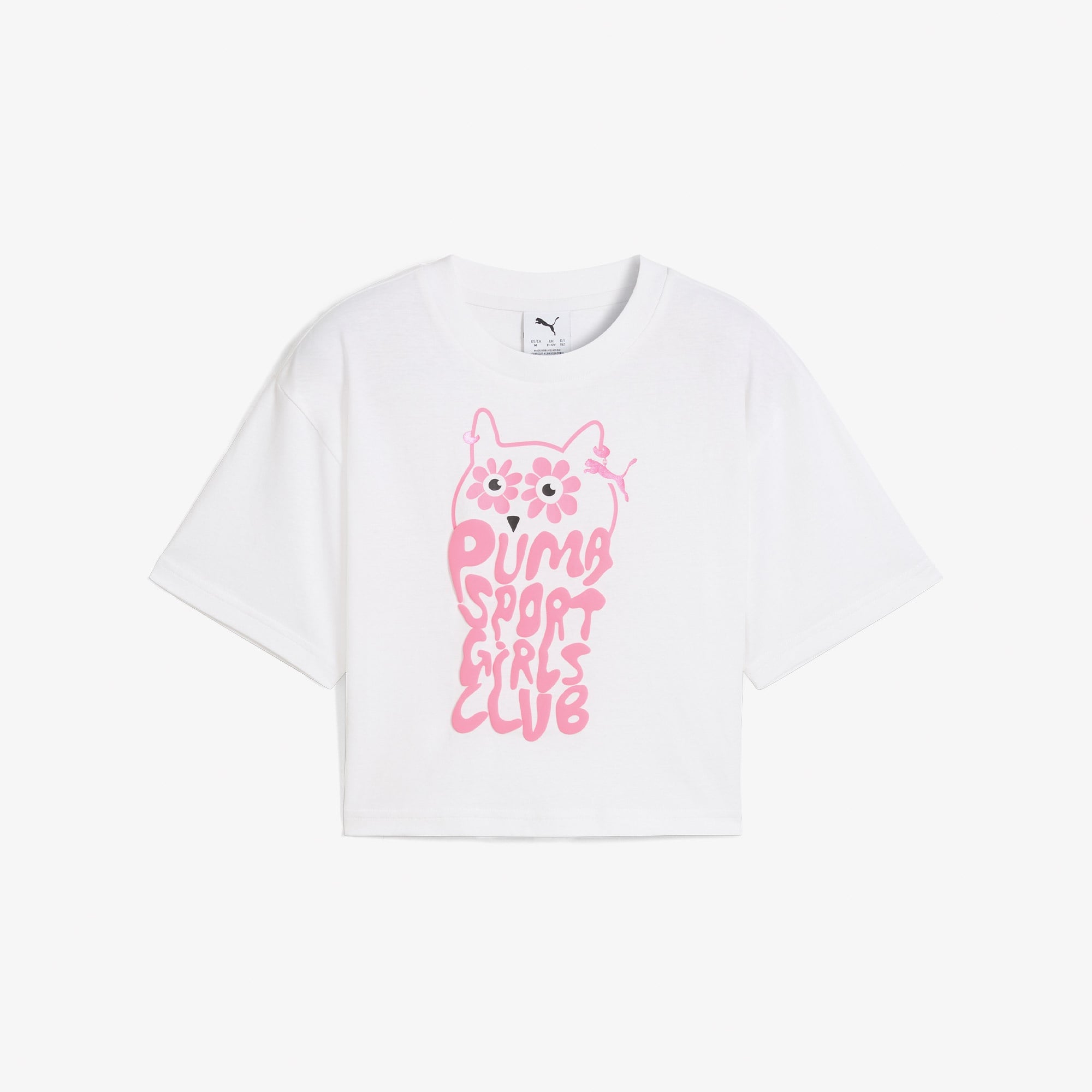 Puma Graphics Short Length Iı Çocuk Beyaz T-Shirt