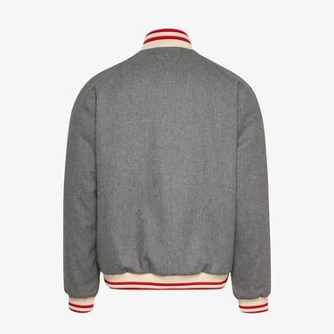  Tommy Jeans Wool Varsity Erkek Gri Ceket