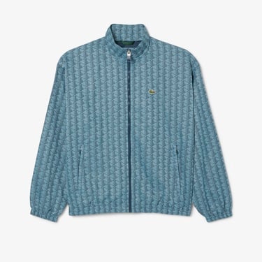  Lacoste Relaxed Fit Monogram Erkek Mavi Ceket