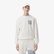 Erkek Classic Fit Bisiklet Yaka Beyaz Sweatshirt