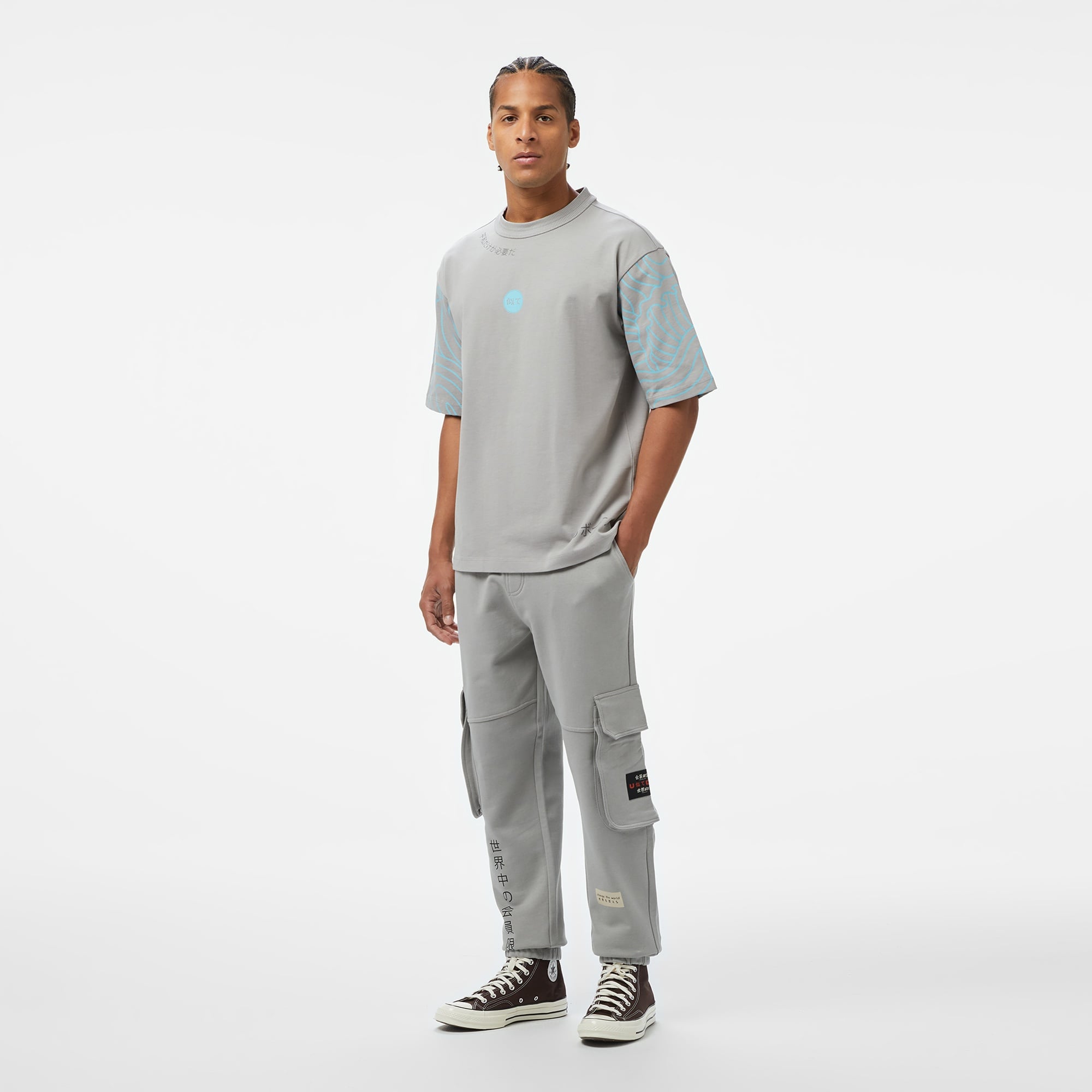 UNITED4 Comfort Erkek Gri T-Shirt