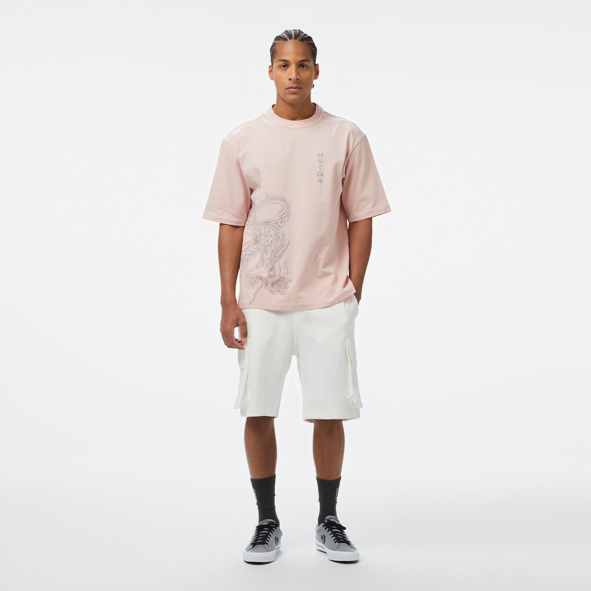 UNITED4 Classic Erkek Pembe T-Shirt