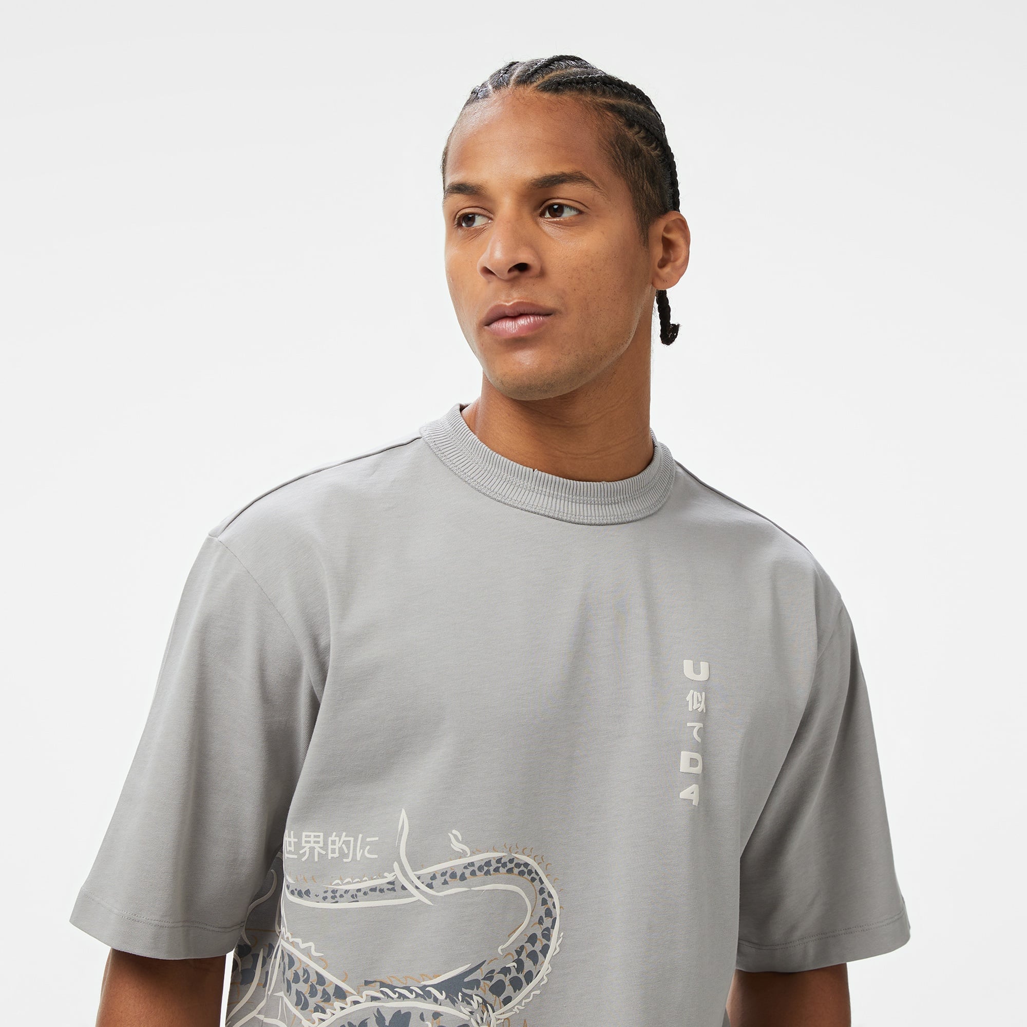 UNITED4 Erkek Gri T-Shirt