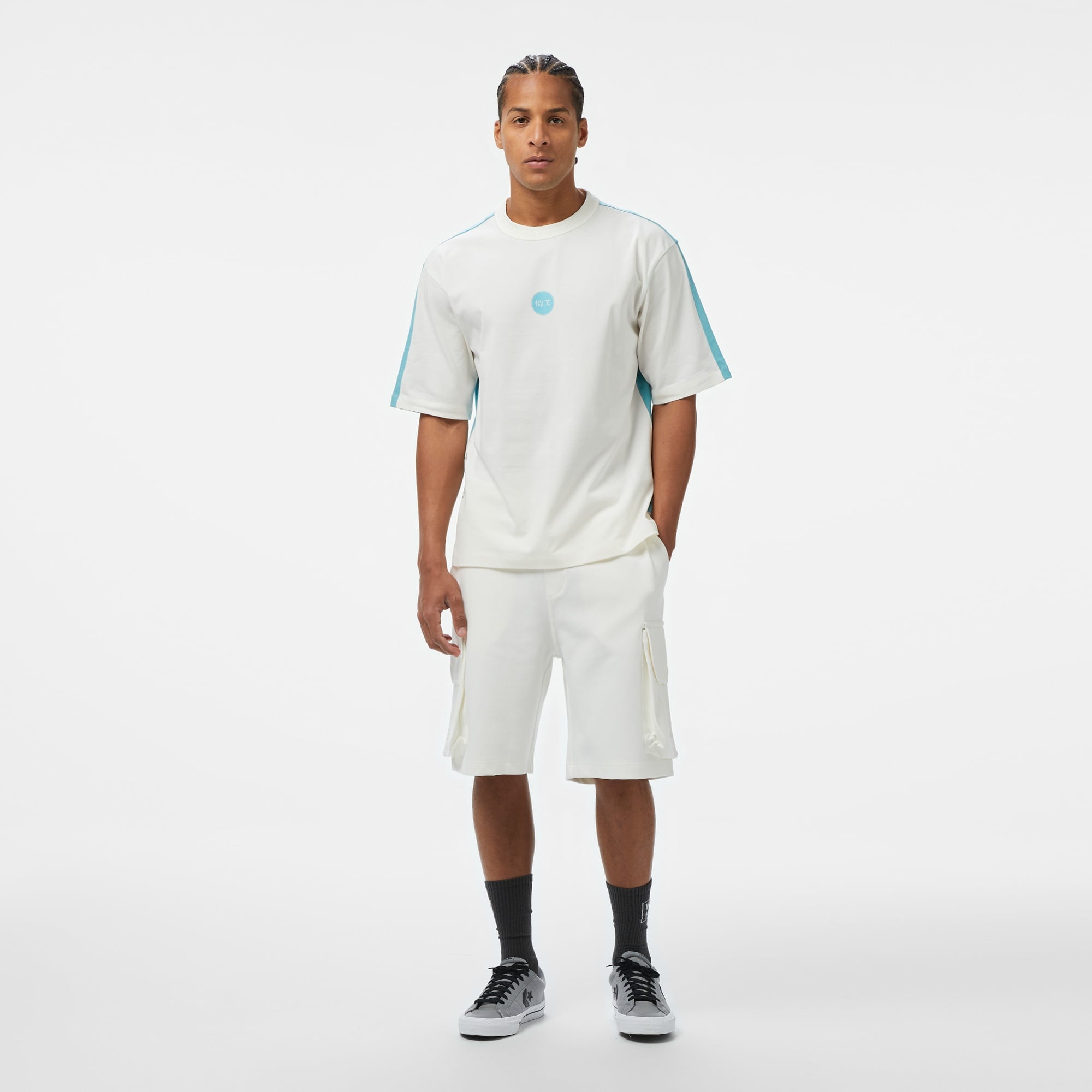 UNITED4 Erkek Mavi/Beyaz T-Shirt