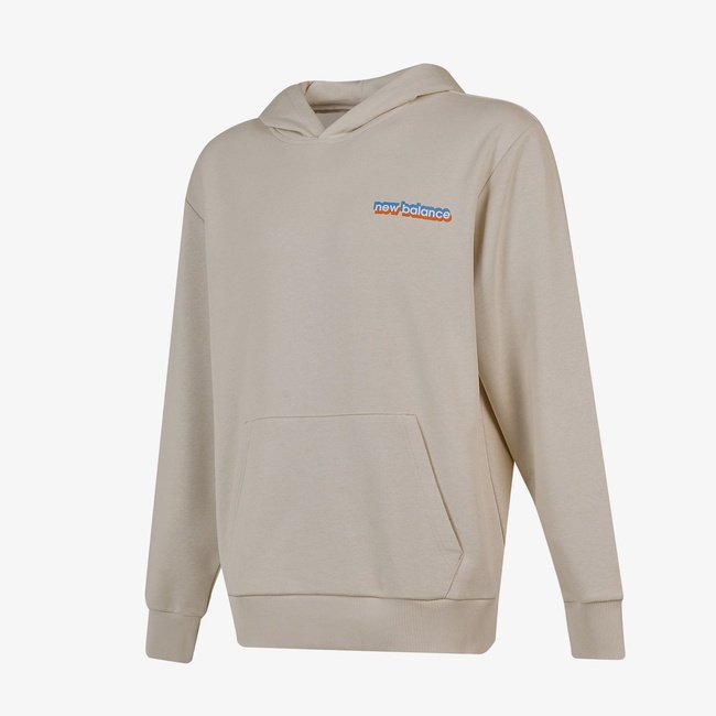  New Balance Lifestyle Erkek Bej Sweatshirt