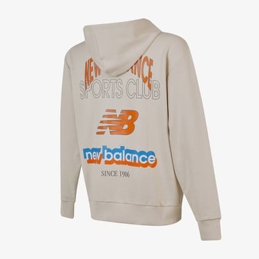  New Balance Lifestyle Erkek Bej Sweatshirt