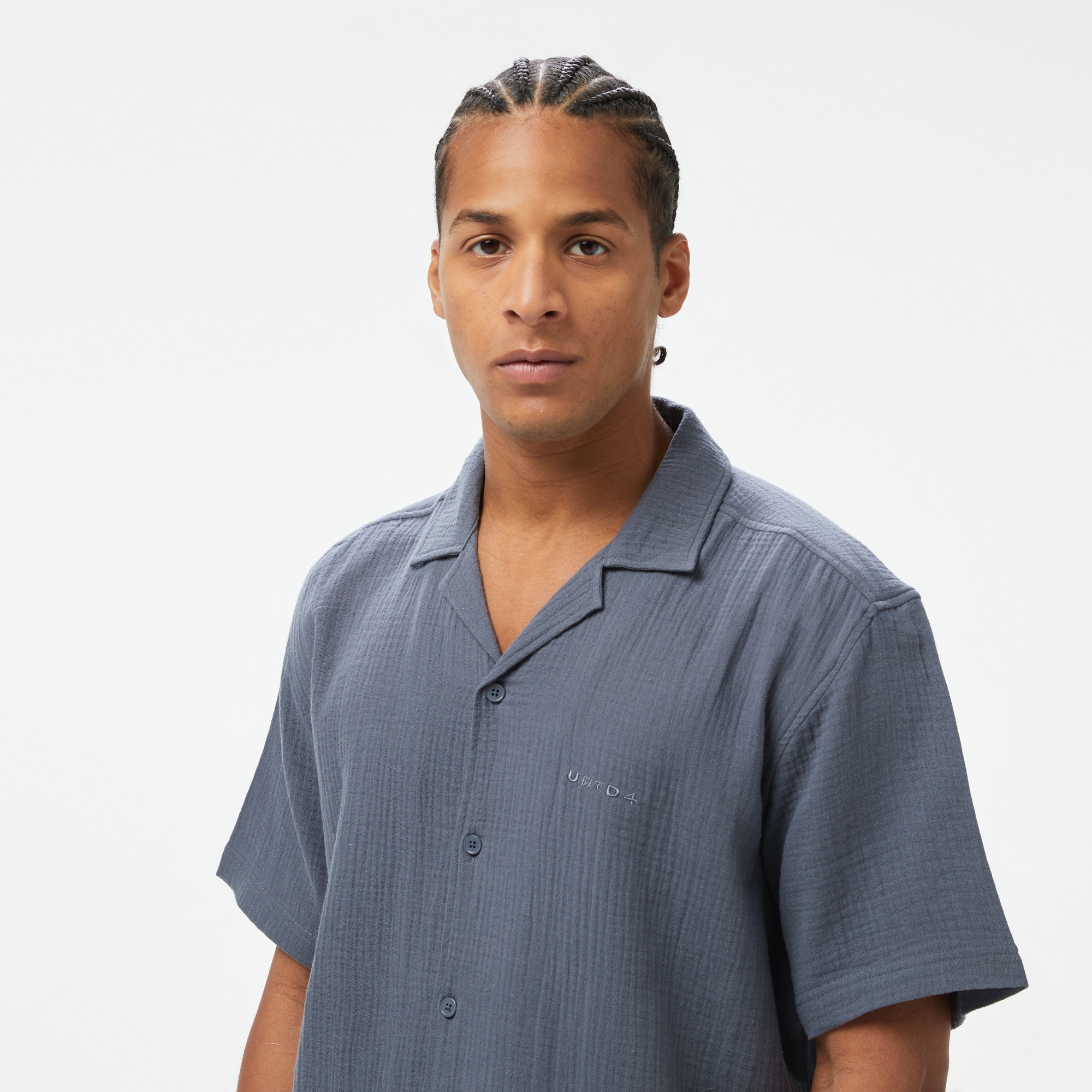 UNITED4 Erkek Gri Gömlek
