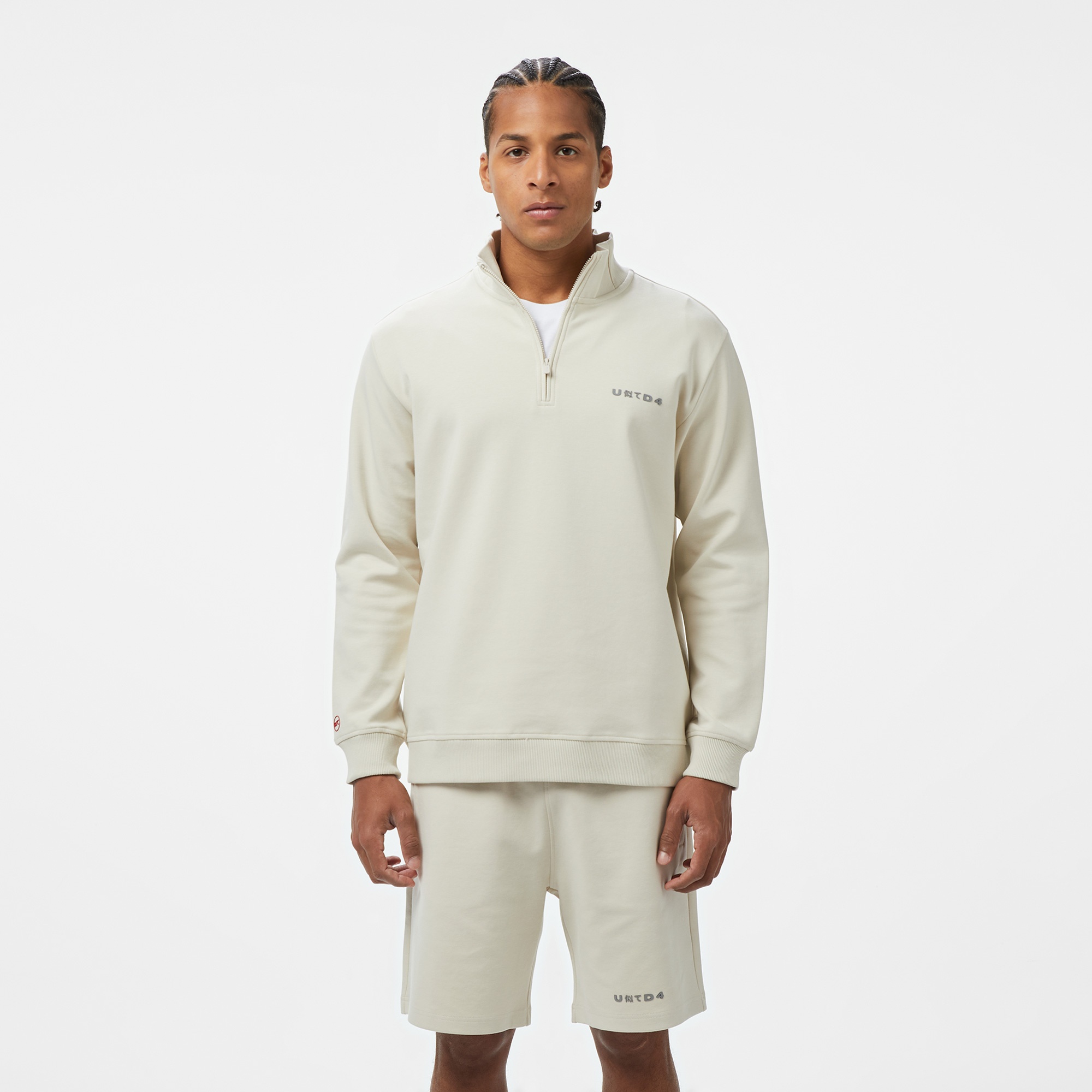 UNITED4 Comfort Erkek Krem Sweatshirt