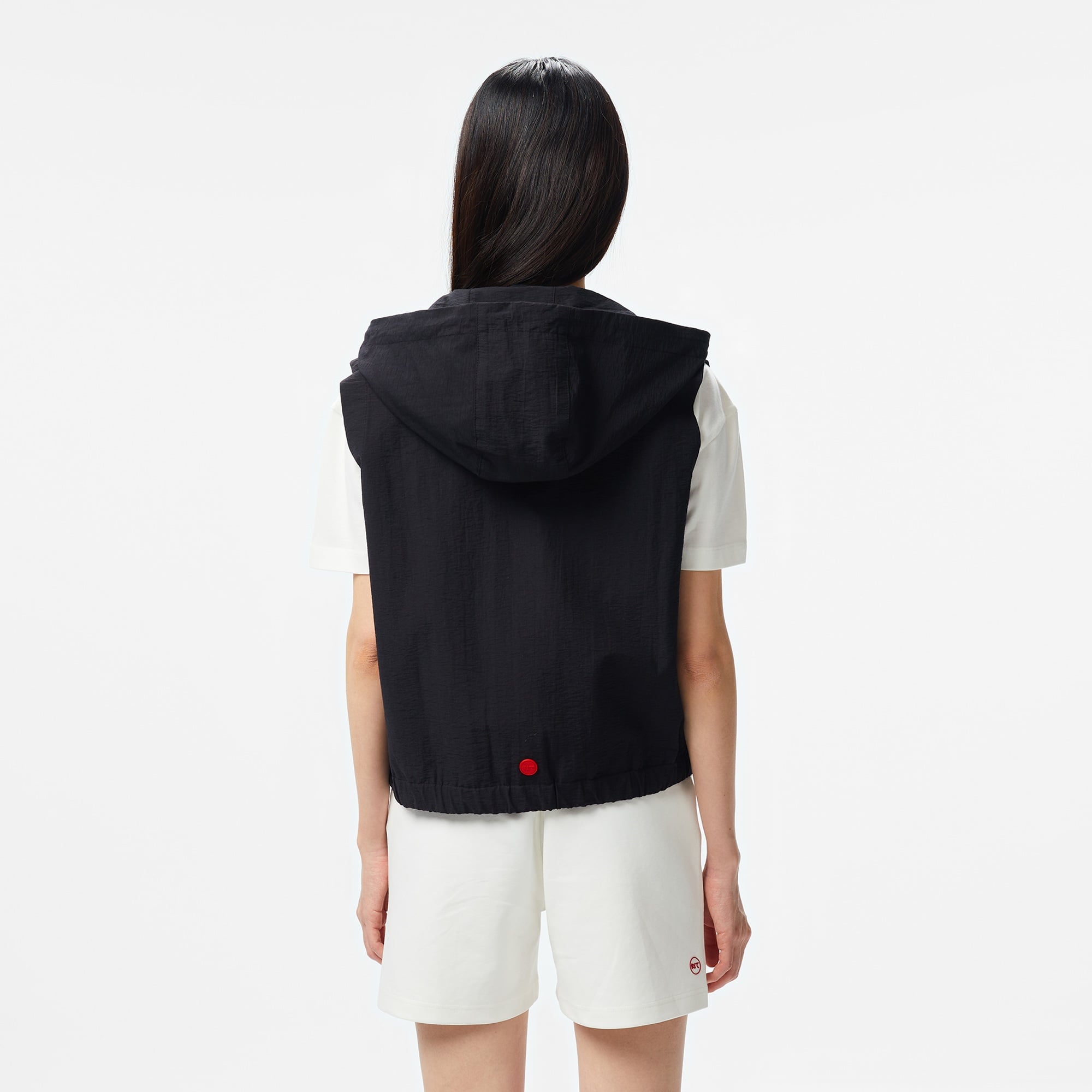 UNITED4 Kadın Siyah Crop Yelek