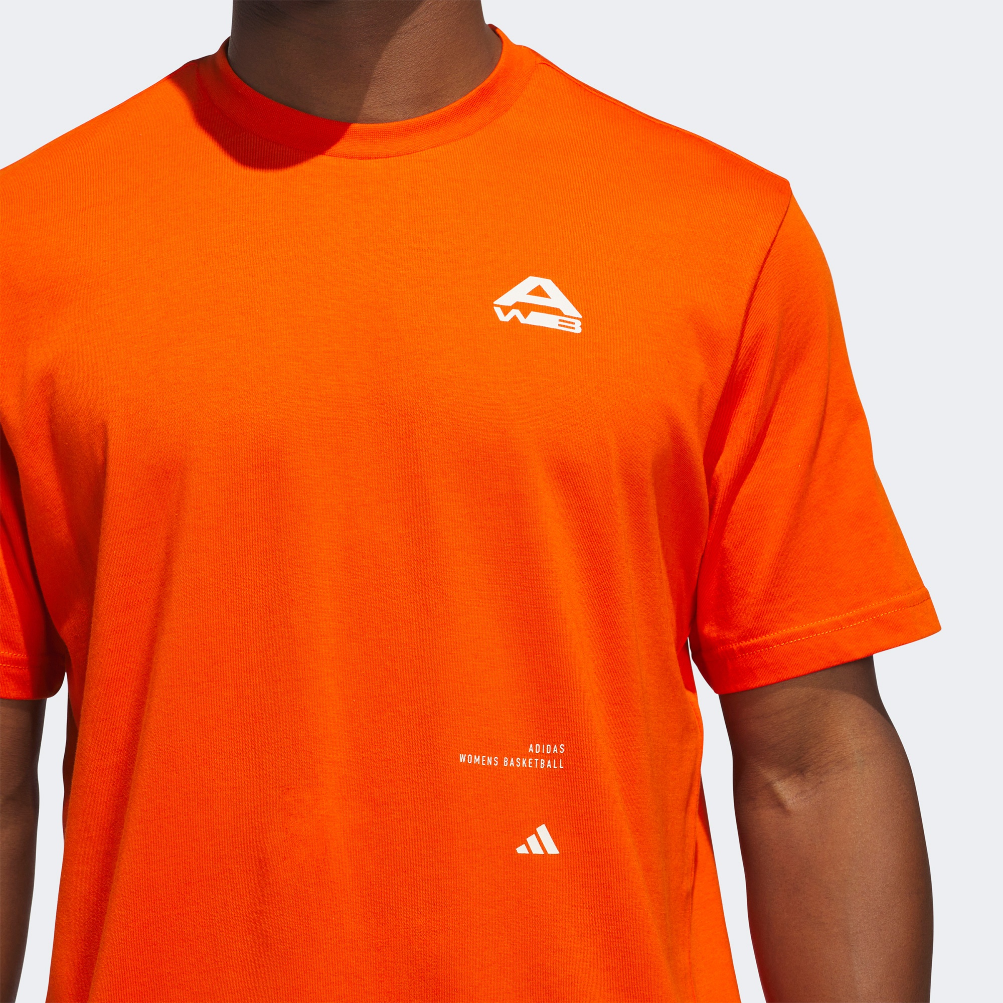 adidas Basketbol Baskılı Erkek Turuncu T-Shirt