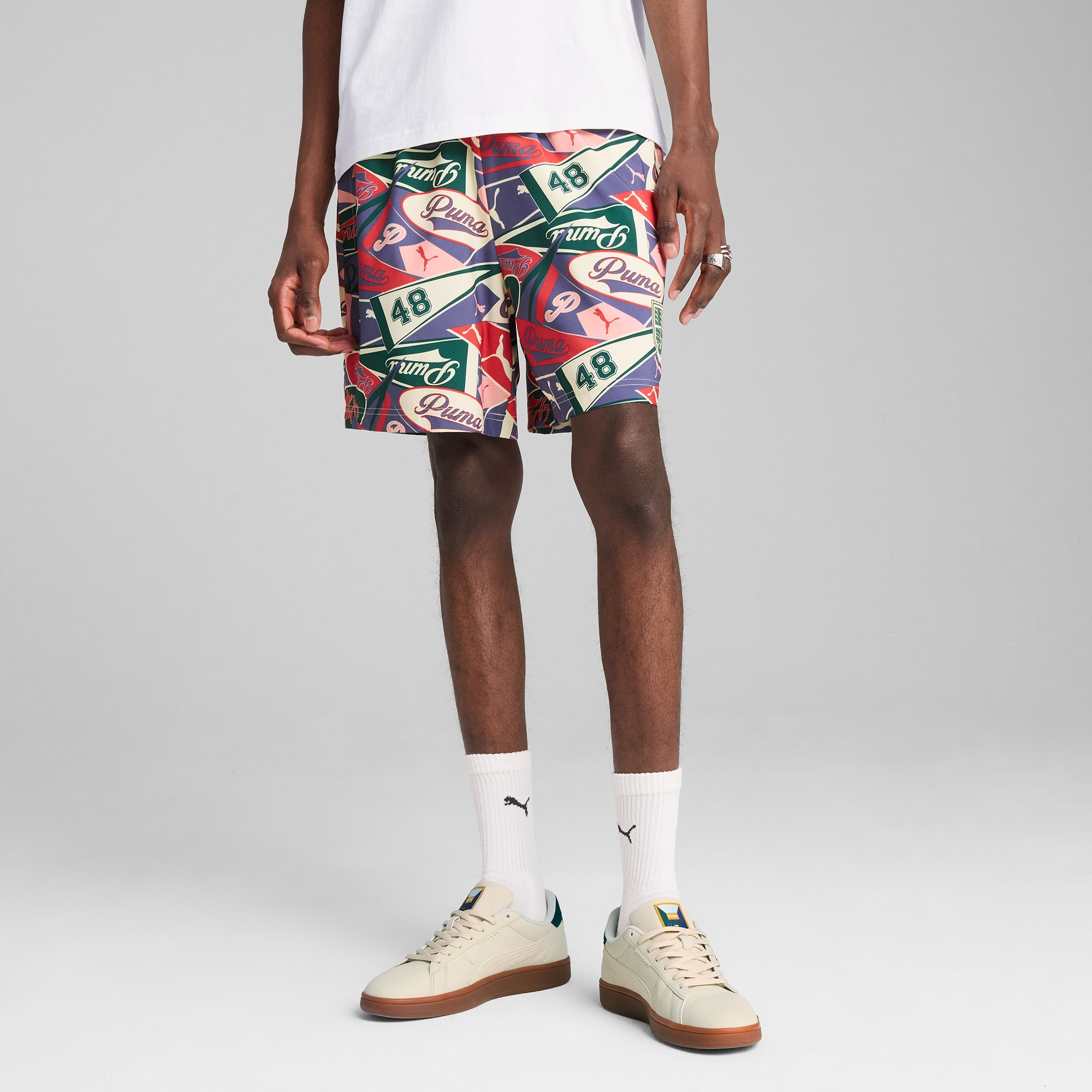 Puma Sports Legacy Graphic Relaxed Unisex Renkli Şort