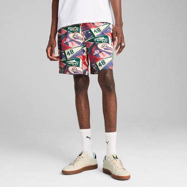  Puma Sports Legacy Graphic Relaxed Unisex Renkli Şort
