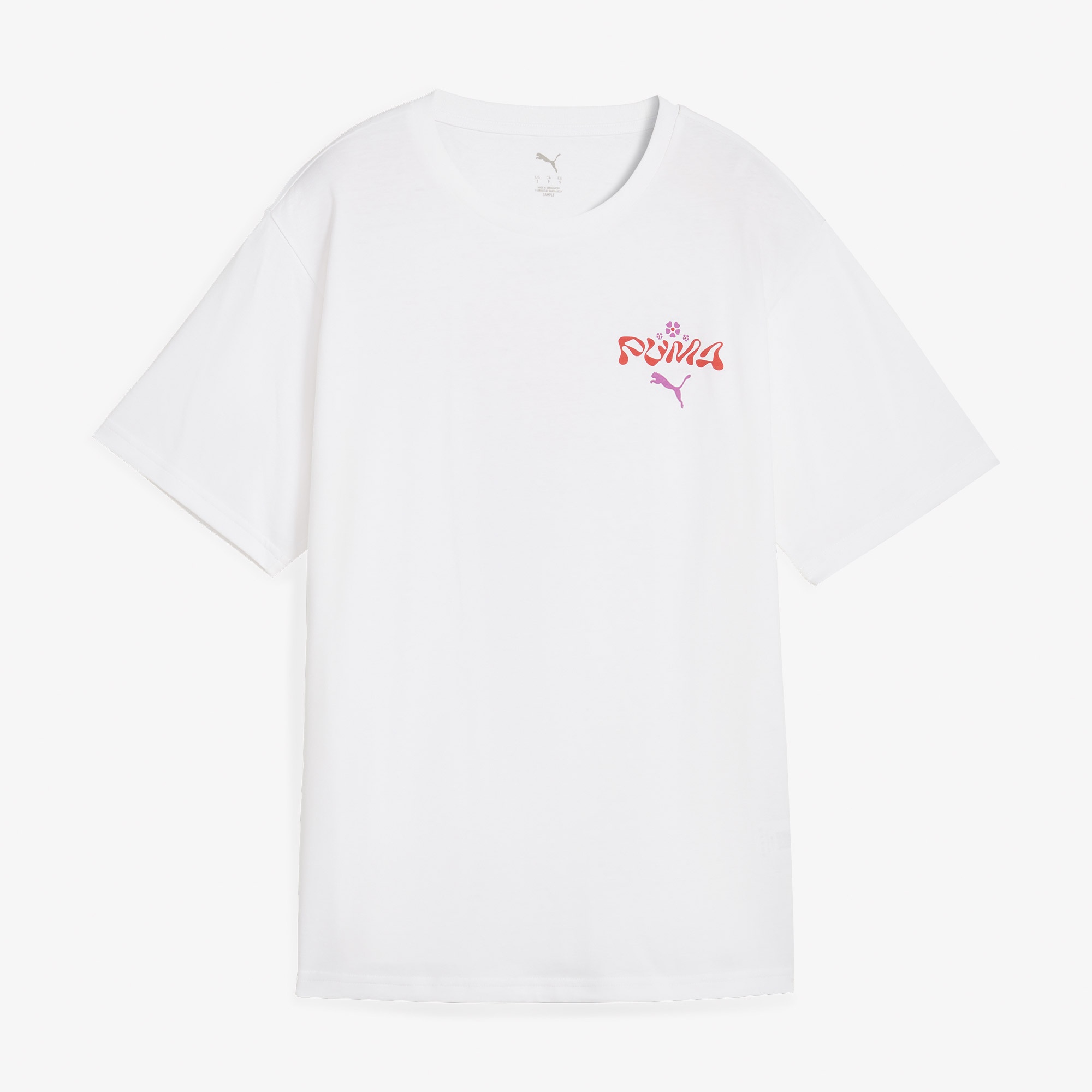 Puma Wardrobe Ess Graphic Kadın Beyaz T-Shirt