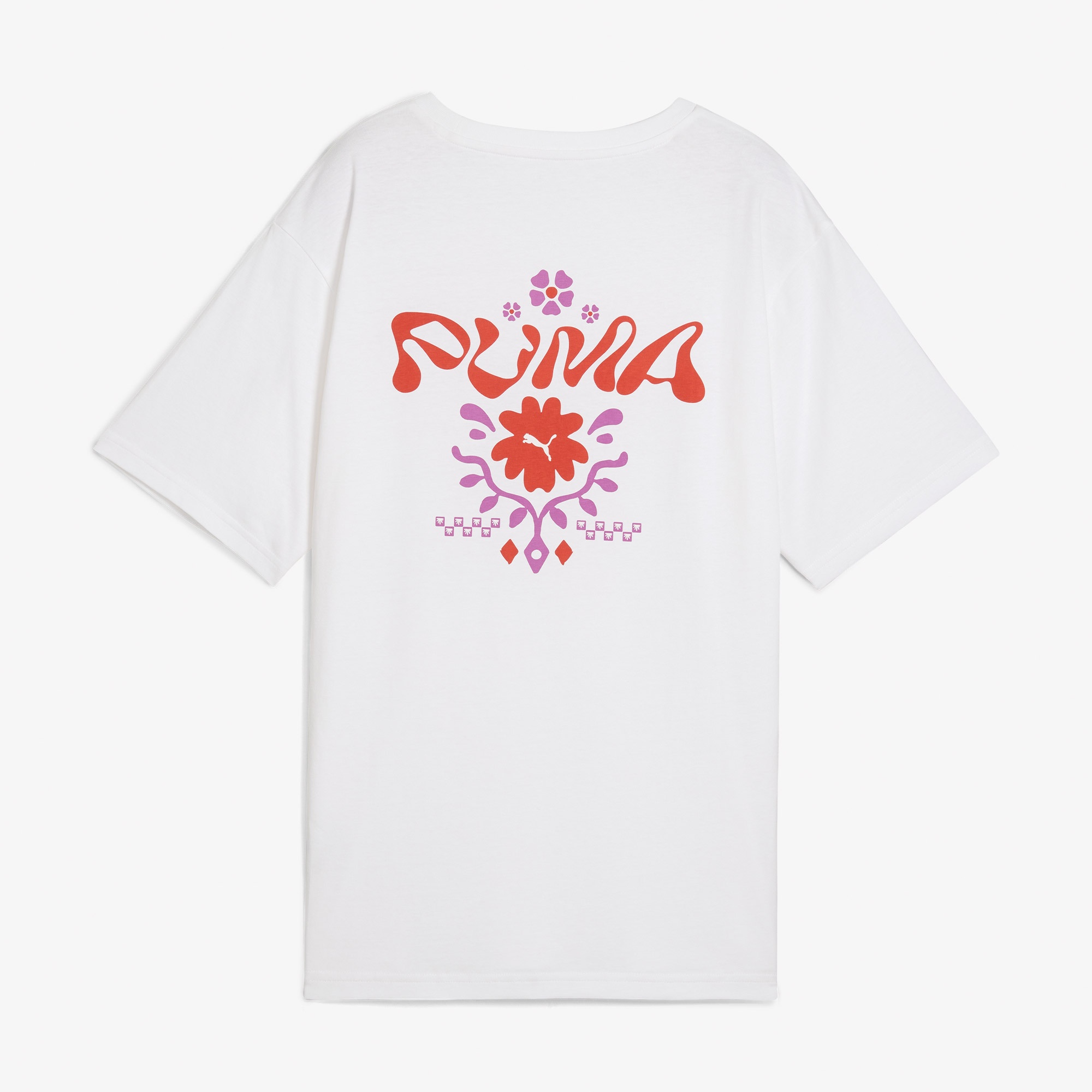 Puma Wardrobe Ess Graphic Kadın Beyaz T-Shirt