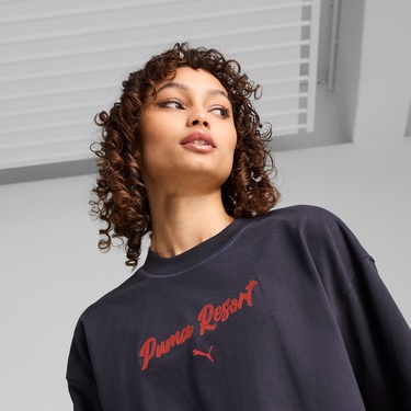  Puma Premium Ess Graphic Erkek Lacivert T-Shirt