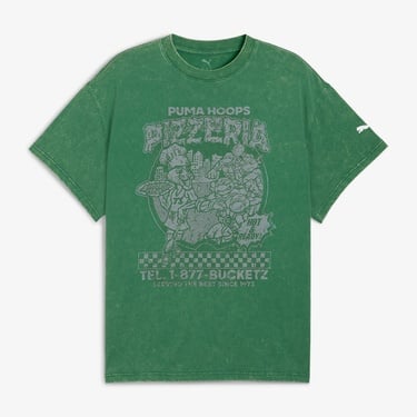 Puma X TMNT Erkek Yeşil Basketbol T-Shirt