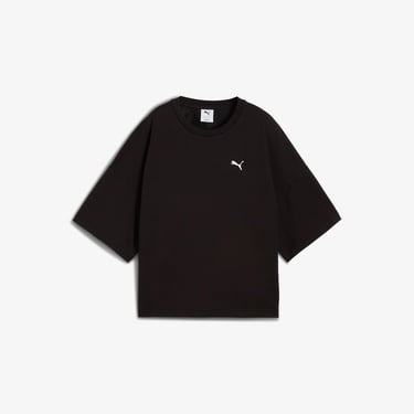  Puma Wardrobe Essentials Relaxed Kadın Siyah T-Shirt