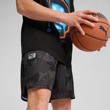  Puma Camo AOP Erkek Siyah Şort