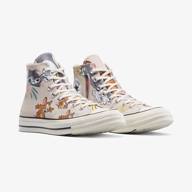  Converse x Tom & Jerry Chuck 70 Unisex Bej Sneaker