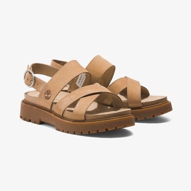  Timberland Clairemont Way Backstrap Kadın Bej Sandalet