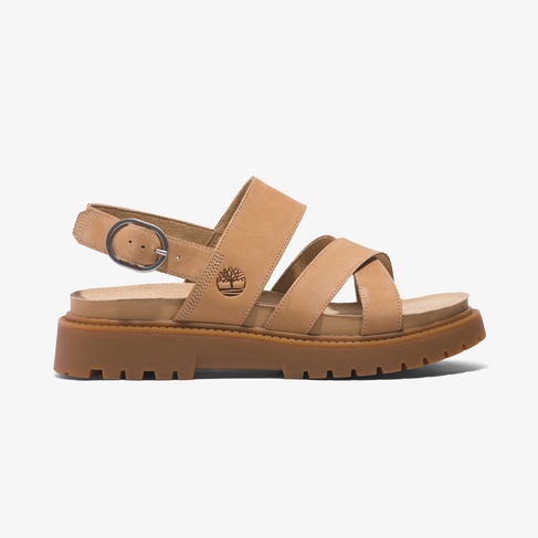  Timberland Clairemont Way Backstrap Kadın Bej Sandalet