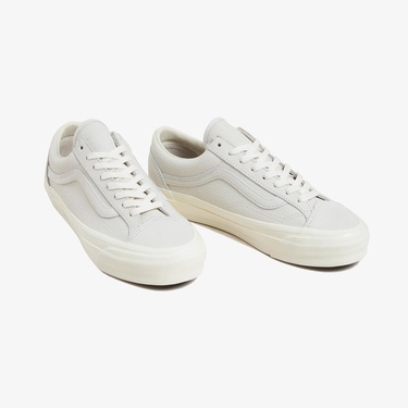  Vans Premium Old Skool 36LX Deri Kadın Beyaz Sneaker