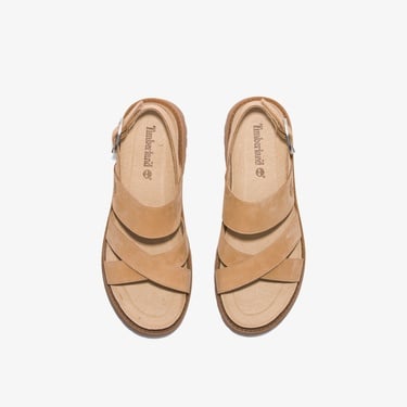 Timberland Clairemont Way Backstrap Kadın Bej Sandalet