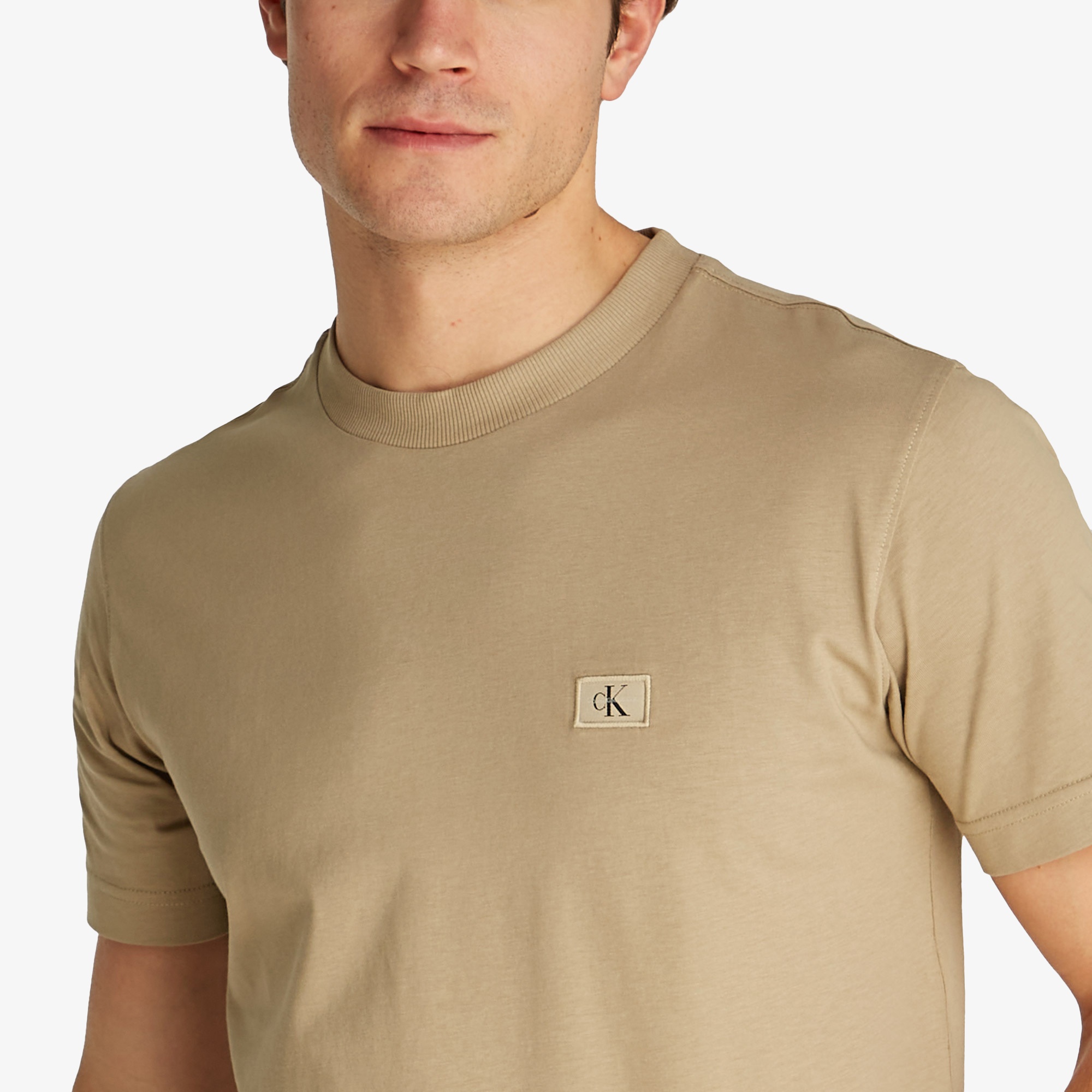 Calvin Klein Regular Erkek Kahverengi T-Shirt