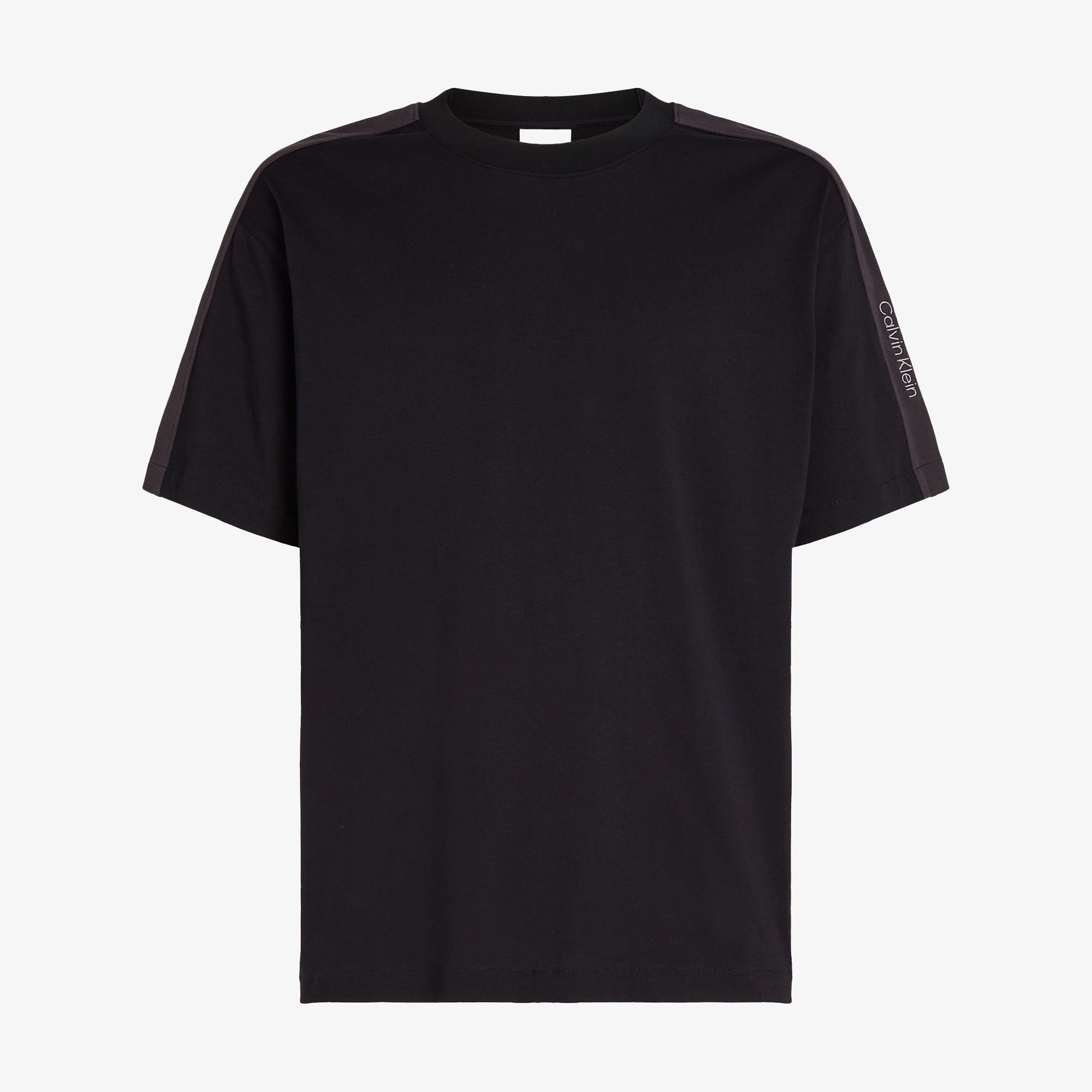 Calvin Klein Logo Tape Erkek Siyah T-Shirt