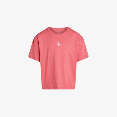  Calvin Klein Boxy Çocuk Pembe T-Shirt