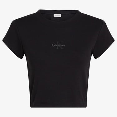  Calvin Klein Monogram Kadın Siyah T-Shirt