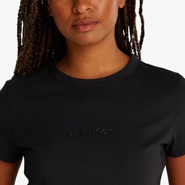  Calvin Klein Kadın Siyah T-Shirt