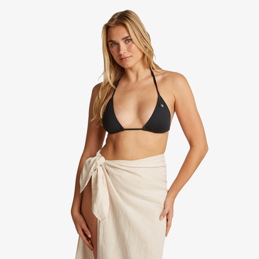 Calvin Klein Üçgen Kadın Siyah Bikini Üstü
