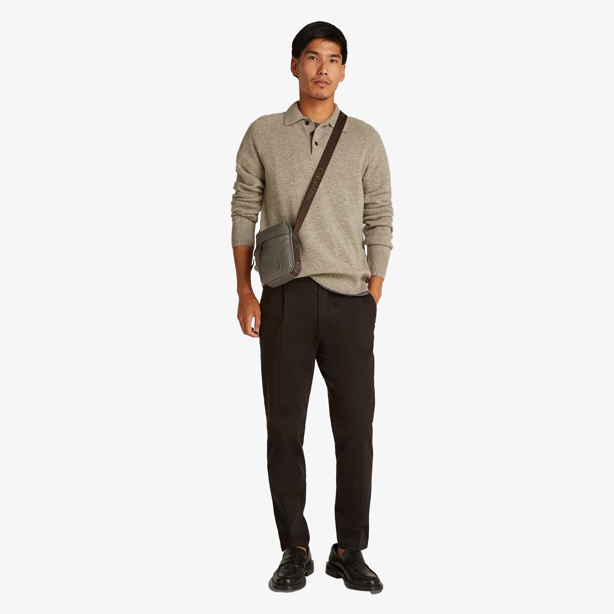 Calvin Klein Cargo Reporter S Erkek Gri El Çantası